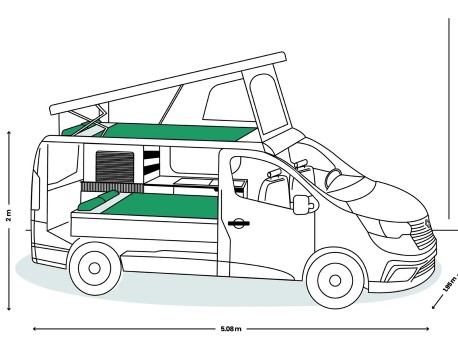 TRAFIC III VAN AMÉNAGÉ ANTILOPE L1H1 FLEX 5 MILLENIUM BLUEDCI 150CH EAG9